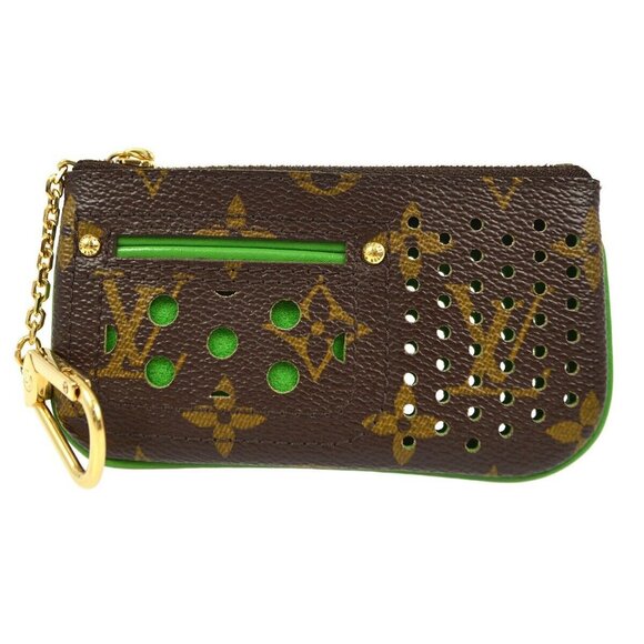 Louis Vuitton Monogram Perfo Pochette Cles Coin Purse - Picture 1 of 13